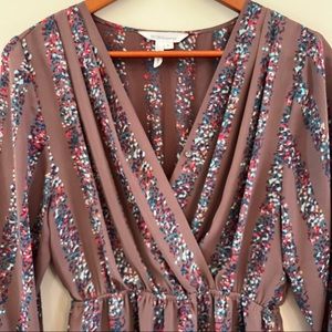 BCBGeneration Wrap Front Confetti Dress Size S